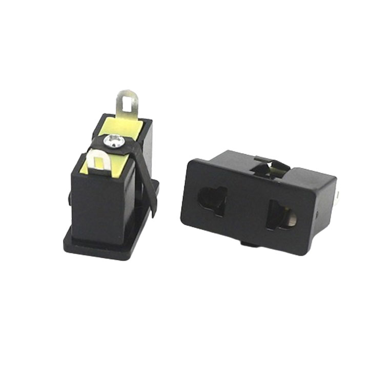 Jack Nguồn AC 2 Chân AS-01B Jack Phích Cắm