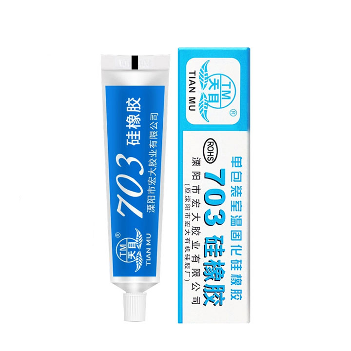 Keo Silicone 703 Màu Trắng Cực Dày Dán Và Niêm Phong Linh Kiện (K2C11)