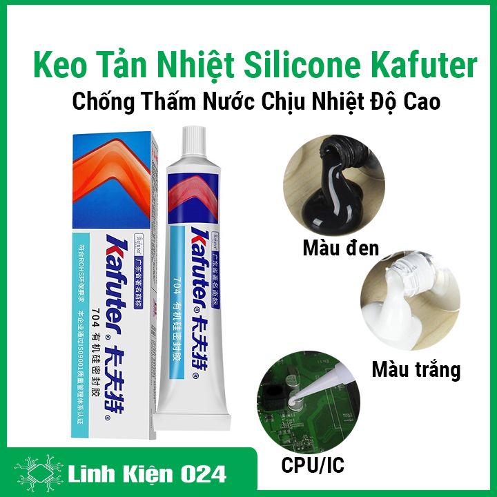 Keo Tản Nhiệt Silicone Kafuter Dán Dính Keo Thủy Tinh Chống Thấm Nước Chịu Nhiệt Độ Cao CCPU/IC
