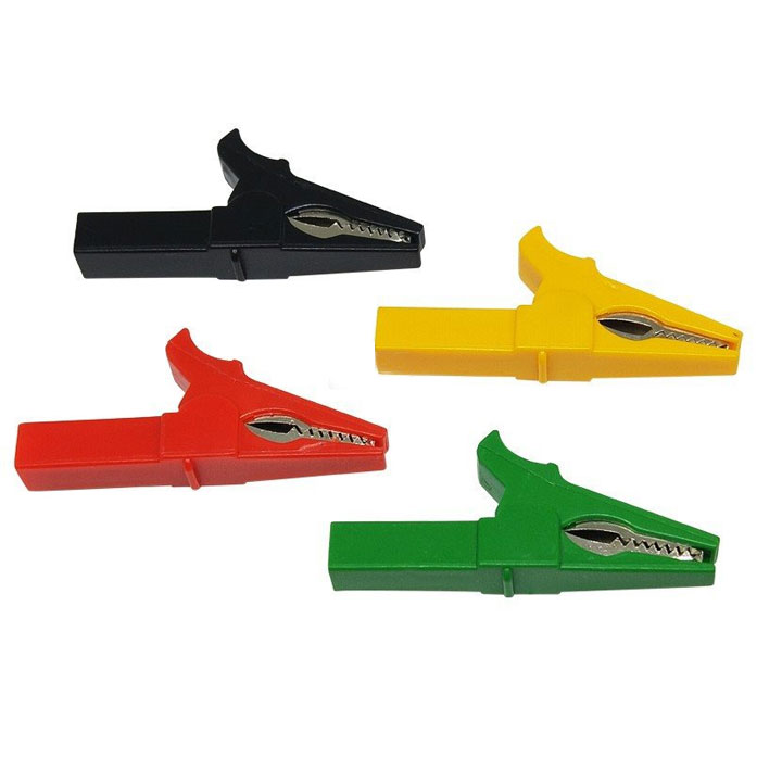 Kẹp Cá Sấu 10mm Tải 32A Thuận Tiện Đo Kiểm Tra Chân Kết Nối Bắp Chuối 4.0mm