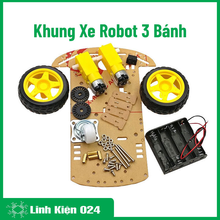 Combo Khung Xe Robot 3 Bánh