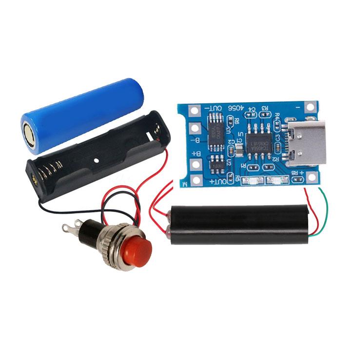 Combo Kích Điện Cao Áp, Vào 3V7-6V ra 200KV/1000KV Máy Đánh Lửa, Dùi Cui - Module Tăng Áp Chưa Hàn