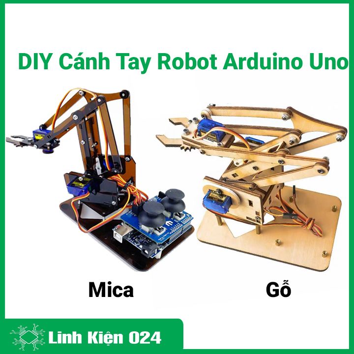 DIY Cánh Tay Robot Arduino Uno