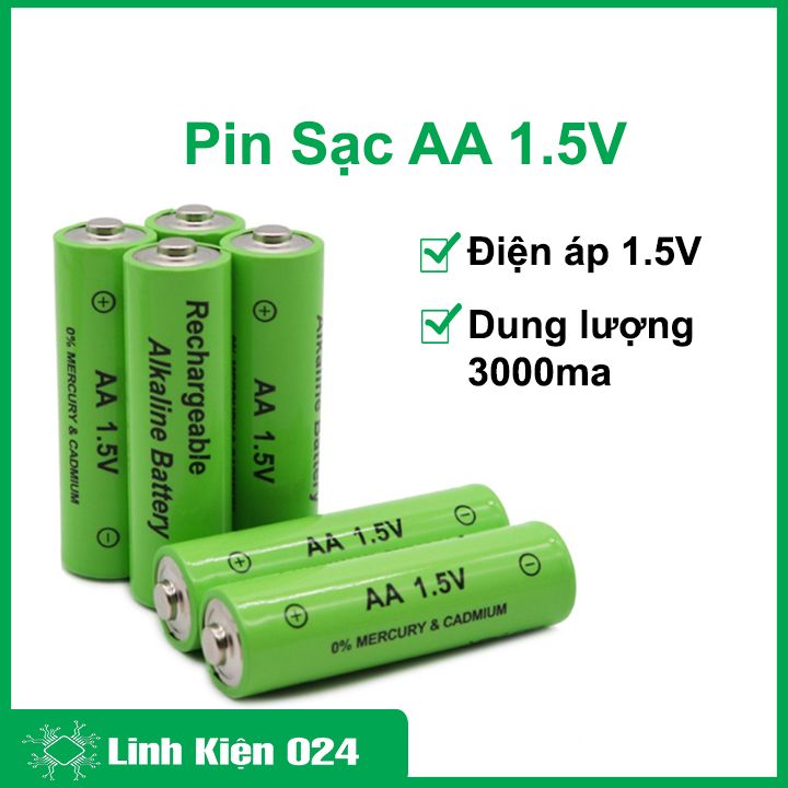 Pin Sạc AA 1.5V 3000ma