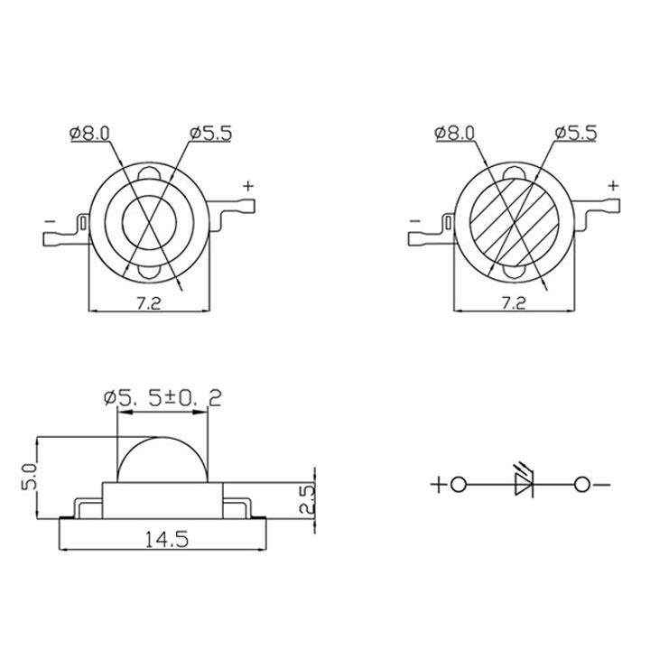 Led Công Suất 3W Sáng Trắng