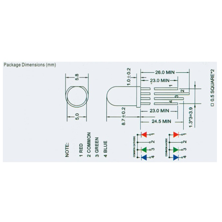 Led RGB 7 Màu Siêu Sáng 5mm