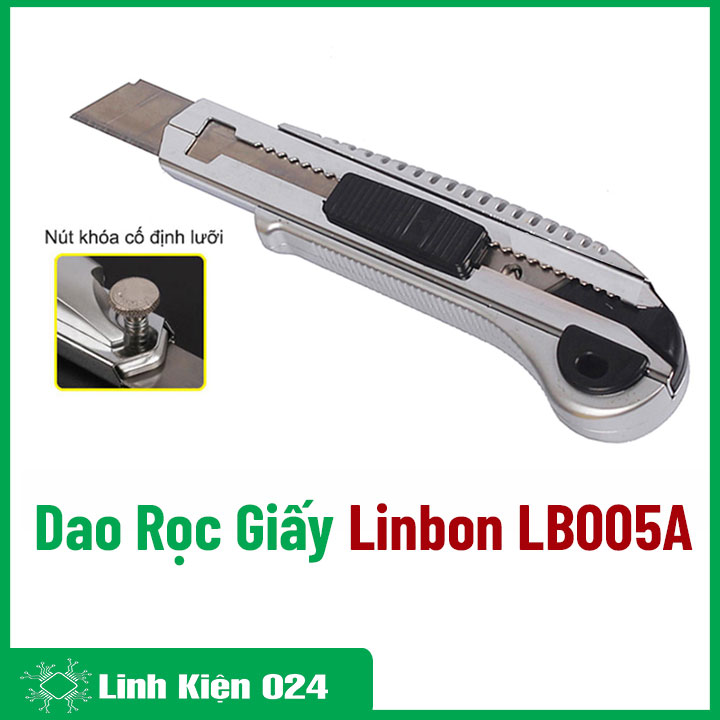 Dao Rọc Giấy Linbon LB005A (Kèm 5 Lưỡi Dao)