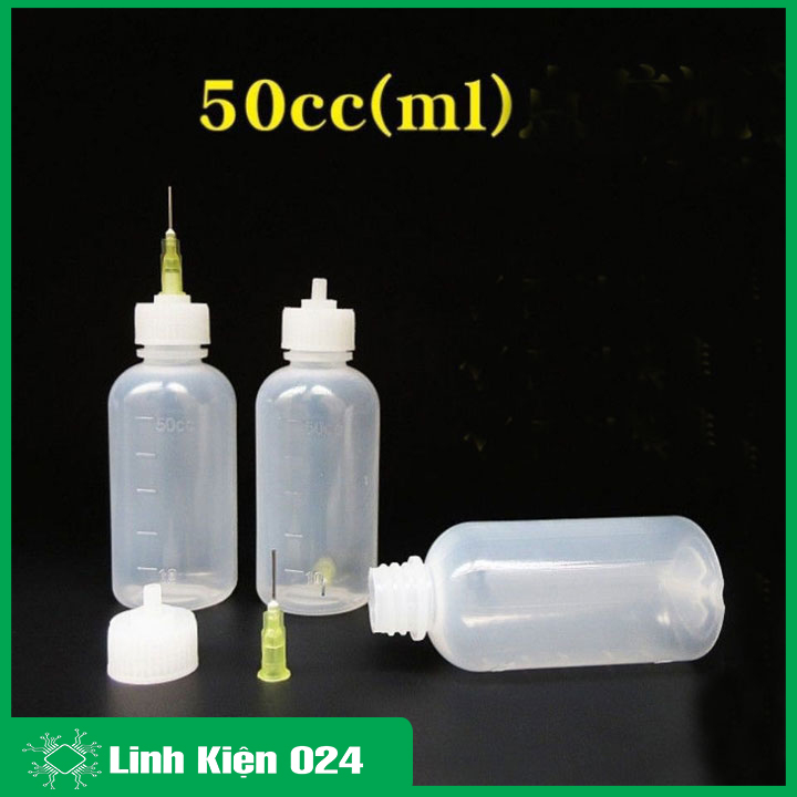Lọ Đựng Dung Dịch 50Ml Kèm Kim Bơm Tiện Lợi