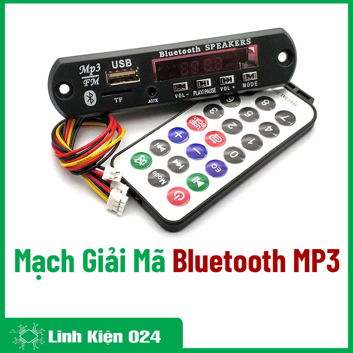 Mạch Giải Mã Mp3 CÓ Bluetooth 7-12VDC