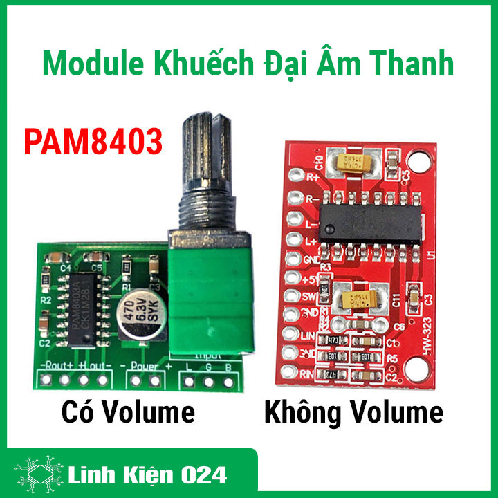 Mạch Khuếch Đại Âm Thanh PAM8403 2X3W 5V