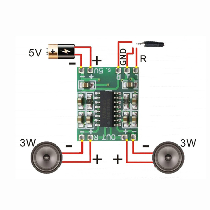 Mạch Khuếch Đại Âm Thanh PAM8403 2X3W 5V