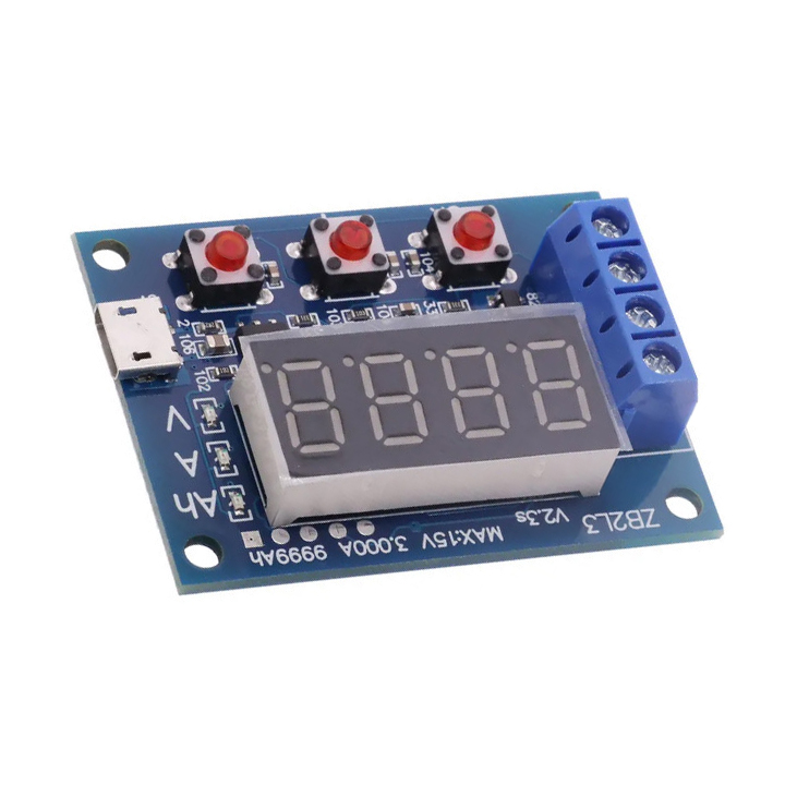 Mạch kiểm tra dung lượng pin Lithium 18650 Li-Ion HW-586 Zb2L3 1.2V 12V (K2F6)