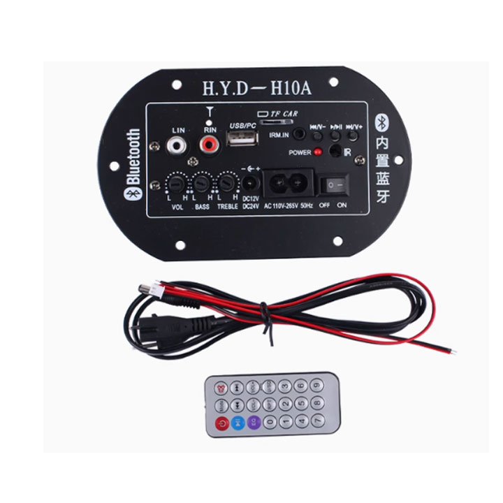 Mạch Loa Siêu Trầm 220VAC 12V-24VDC/Bluetooth/Loa 6-10 Inch 120W H10A