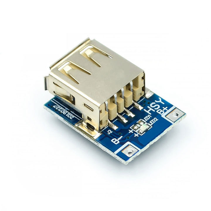 Mạch Sạc Pin Dự Phòng Bản Nâng Cấp 5V-600MA Mini Có Led Báo Sạc (K2A1)