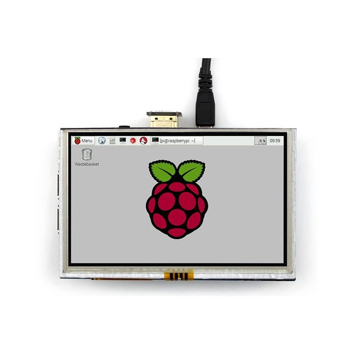 Màn Hình Raspberry 5 Inch 800x480 Cảm Ứng Điện Dung Tặng Bút Cảm Ứng (BH 06 Tháng)