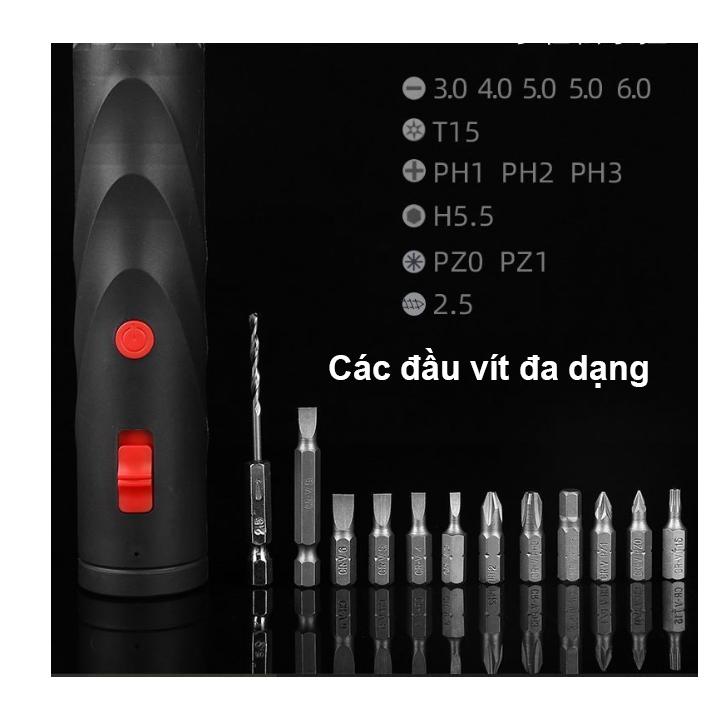 Máy Vặn Vít, Tua Vít Điện Sạc Pin Nhỏ Gọn Sửa Chữa Điện Tử Gia Dụng