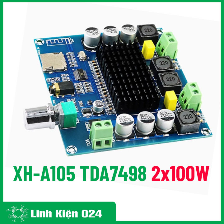 Module Khuếch Đại Âm Thanh Bluetooth AUX XH-A105 TDA7498 2x100W (K5f7)