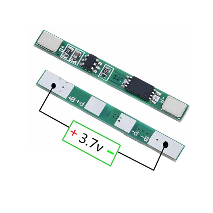 Module Bảo Vệ Quá Dòng Quá Áp Pin 18650 3.7V 3A 1S (K2H14-1)