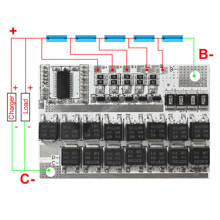 Module Bảo Vệ Pin Lithium 3 Cell 12.6V Dòng Xả 100A (K2I13-2)