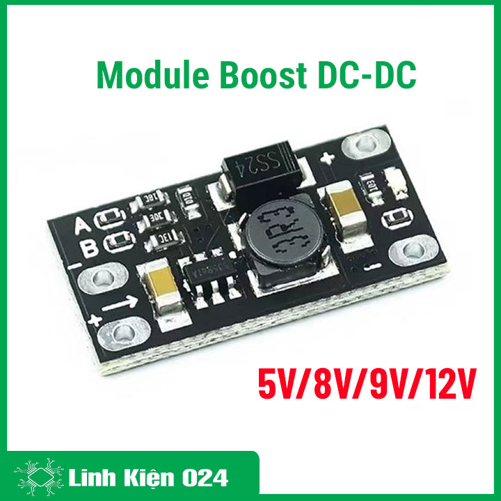 Module Boost DC-DC Ghim Điện Áp Ra 5V/8V/9V/12V Chuyên Dùng Cho Pin Lithium (K2C8-2)
