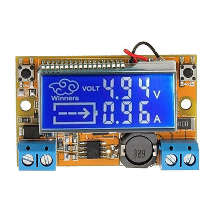 Module Buck DC-DC LCD Hiển Thị Điện Áp - Dòng Điện Vin 5V-23VDC MP2307 (K2F3)