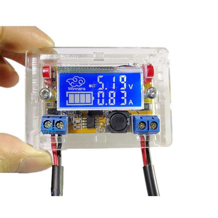 Module Buck DC-DC LCD Hiển Thị Điện Áp - Dòng Điện Vin 5V-23VDC MP2307 (K2F3)