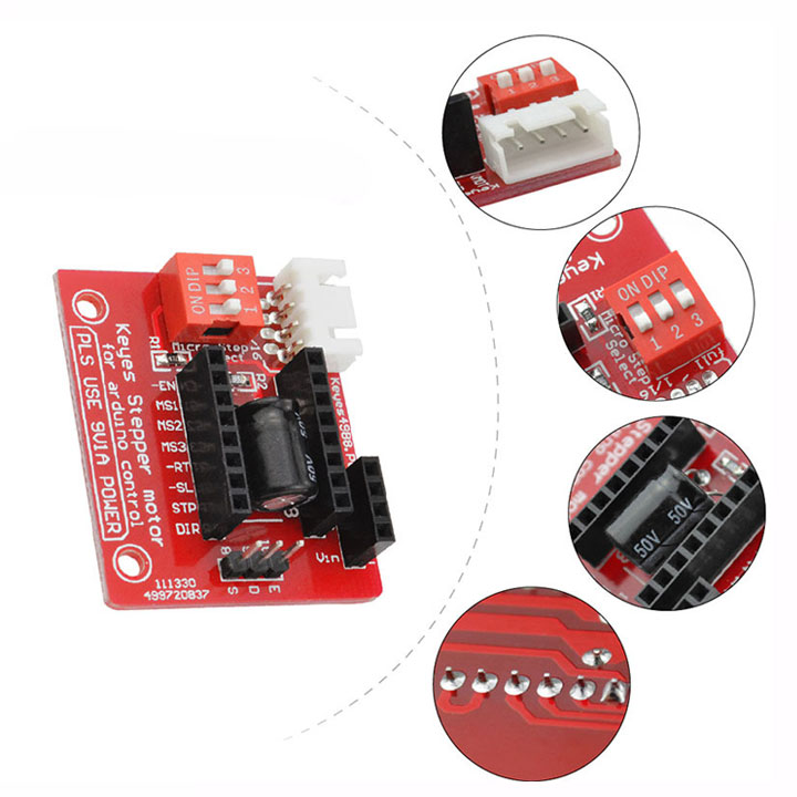 Shield Điều Mở Rộng Module Điều Khiển Động Cơ Bước A4988 DRV8825