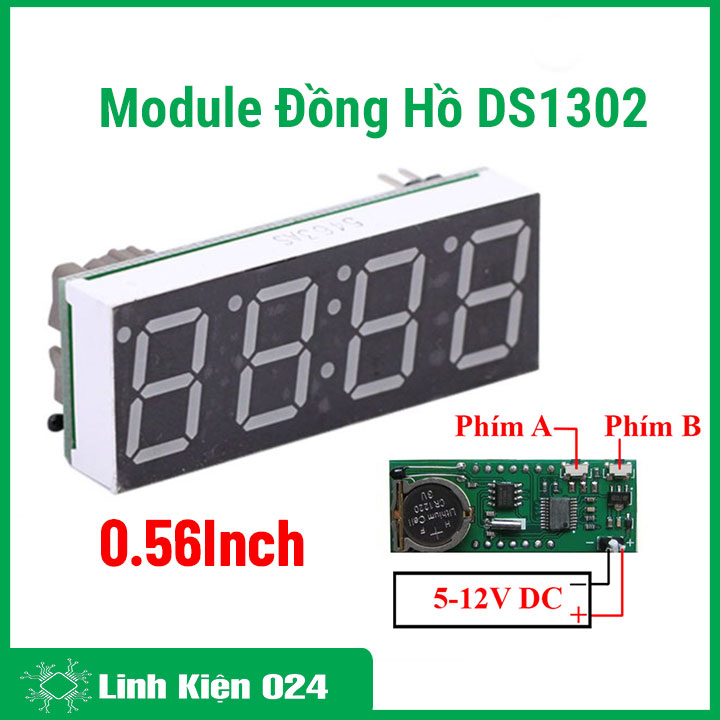 Module Đồng Hồ DS1302 0.56 Inch (K2K3-2)