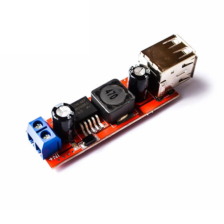 Module Hạ Áp Buck DC-DC Vin 6V-40VDC Vout 5V 3A 2 Đầu RA V1 (K2E4)