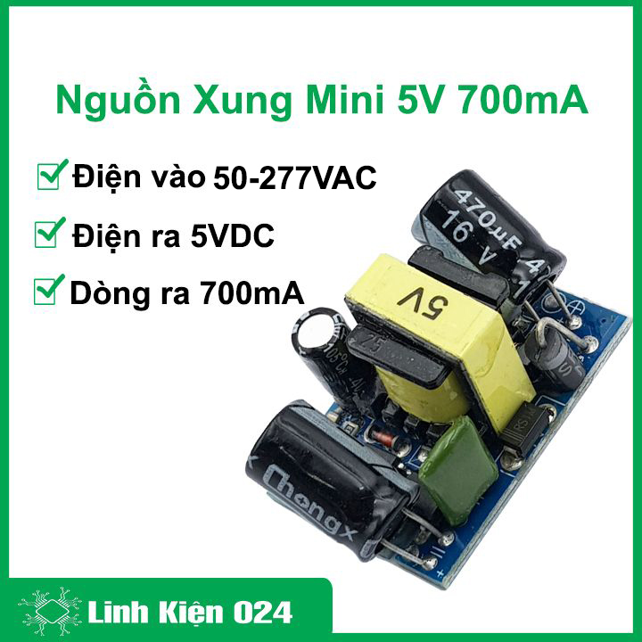 Nguồn Xung Mini 5V 700mA Loại Mới