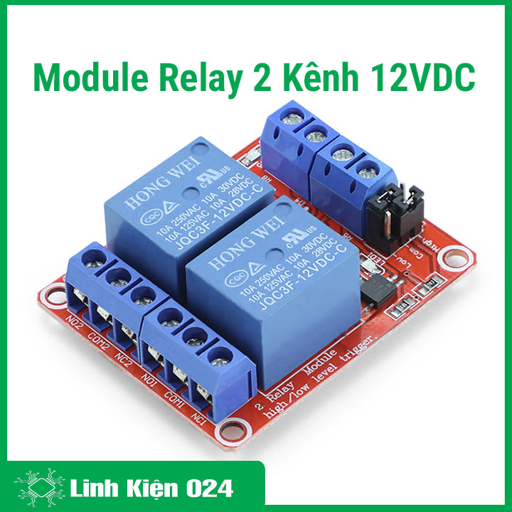 Module Relay 2 Kênh 12VDC H/L (K4A7)