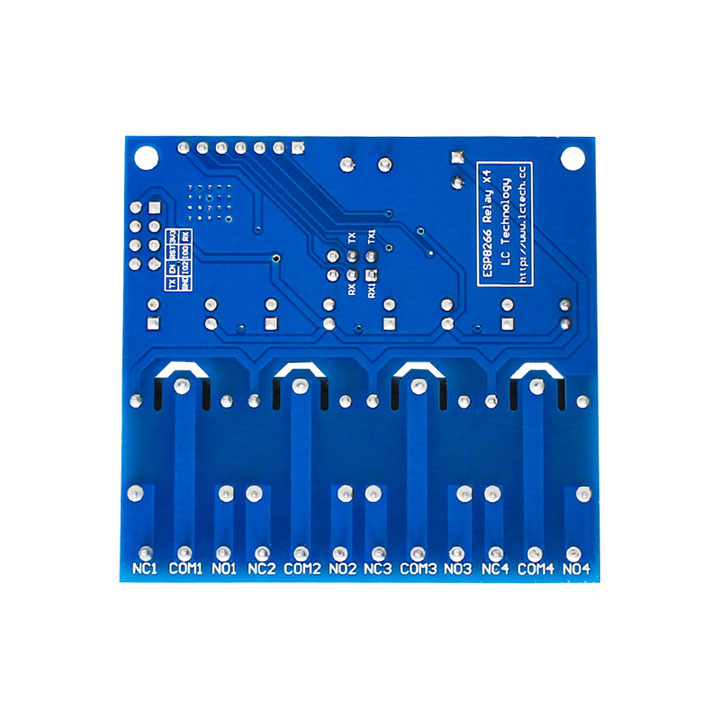 Module Relay ESP8266 ESP-01 DC 12 V 4 Kênh Hỗ Trợ  Điều Khiển Từ Xa Trên  Điện Thoại (K3D6)