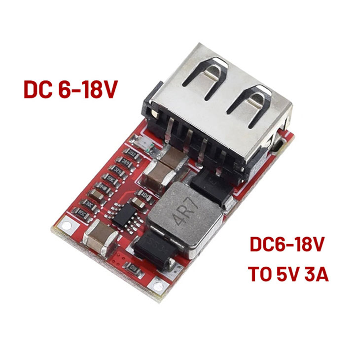 Module Sạc Nhanh 5V 3A Input 6-24VDC (k2f5)