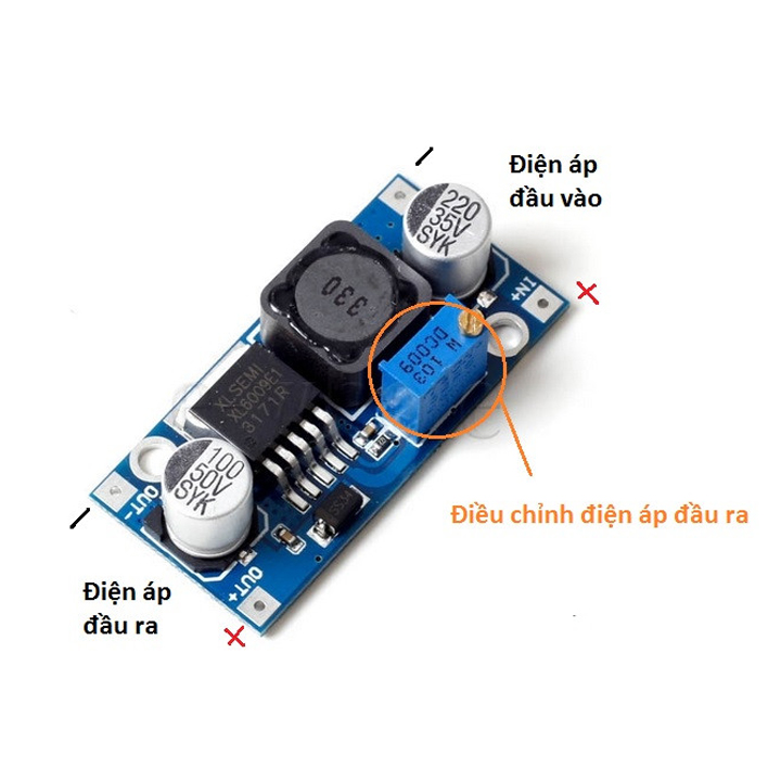Module Tăng Áp Boost DC-DC XL6009 5 - 40V - 4A (K2C4)