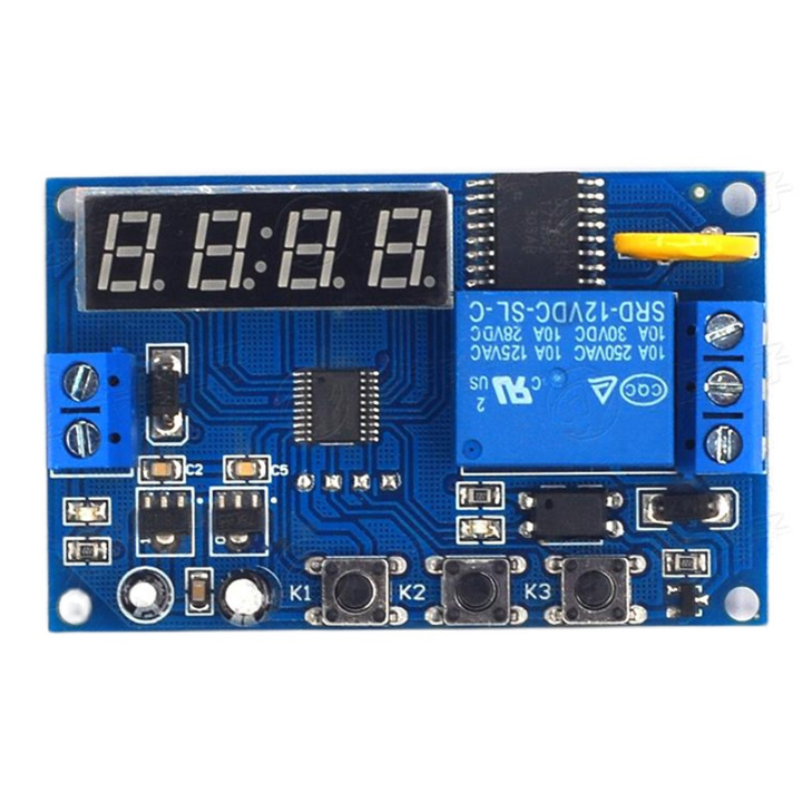 Module Tạo Trễ - Chuyển Mạch Điều Khiển Relay 12V Thời Gian Thực DS3231 (K4E5)