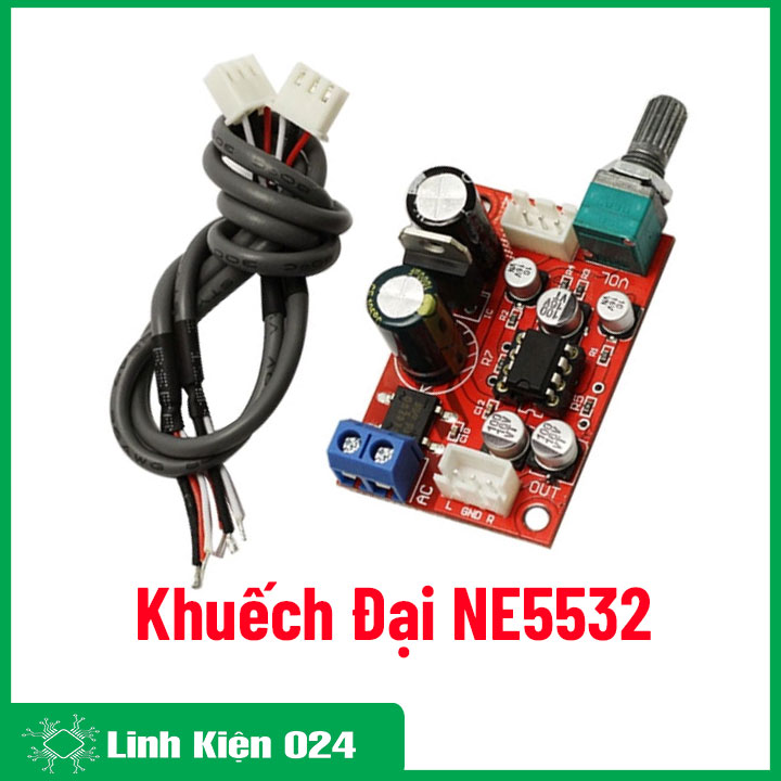 Module Tiền Khuếch Đại NE5532 Tăng Công Suất Đầu Vào (k5e8)