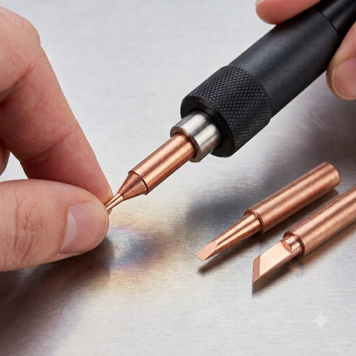 Combo 3 Mũi Hàn 900M T-K, T-I, T-2.4D Đồng Dành Cho Các Loại Trạm Hàn Hakko