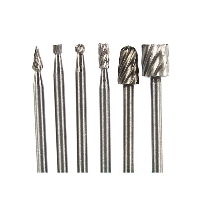 Combo 6 Mũi Khoan, Khắc, Mài HSS Trục 3.17mm Đa Năng