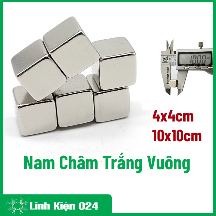 Nam Châm Đất Hiếm Vuông Nhiều Kích Thước - 1 Viên