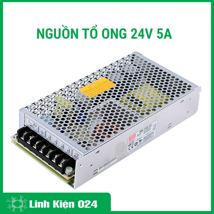 Nguồn Tổ Ong 24V 5A Không Có Quạt