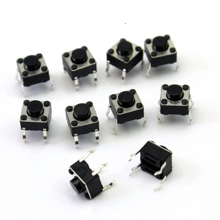 Combo 10 Nút Nhấn 4 Chân 6x6x5mm