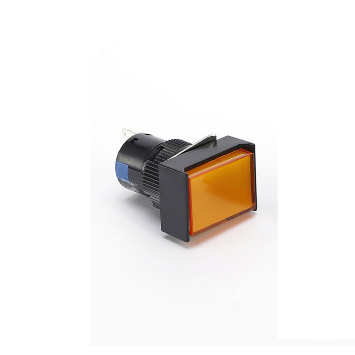 Nút Nhấn Đề Chữ Nhật 220VAC LA16J-11D Nhấn Nhả Có Đèn