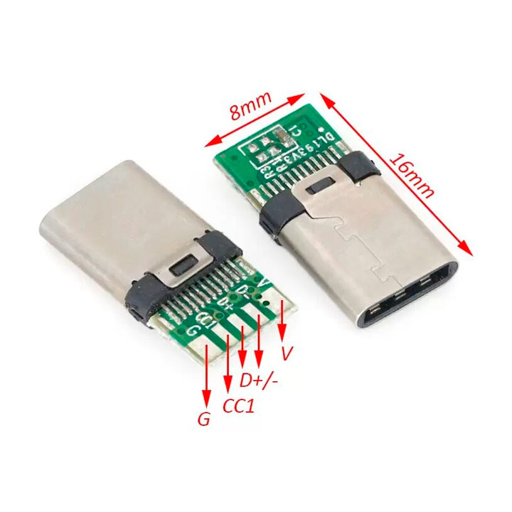 PCB Chuyển Đổi Chân Sạc Type C 24P Truyền Dữ Liệu