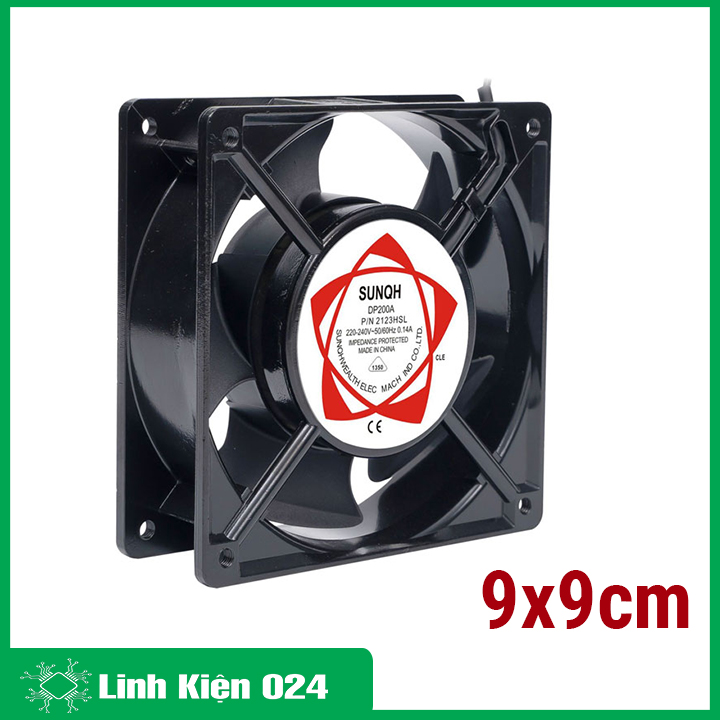 Quạt Thông Gió Mini 9x9cm 220V