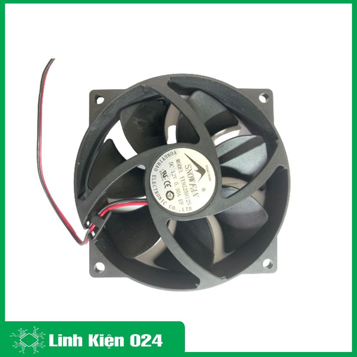 Quạt Tản Nhiệt Tròn 12V 0.3A Kích Thước