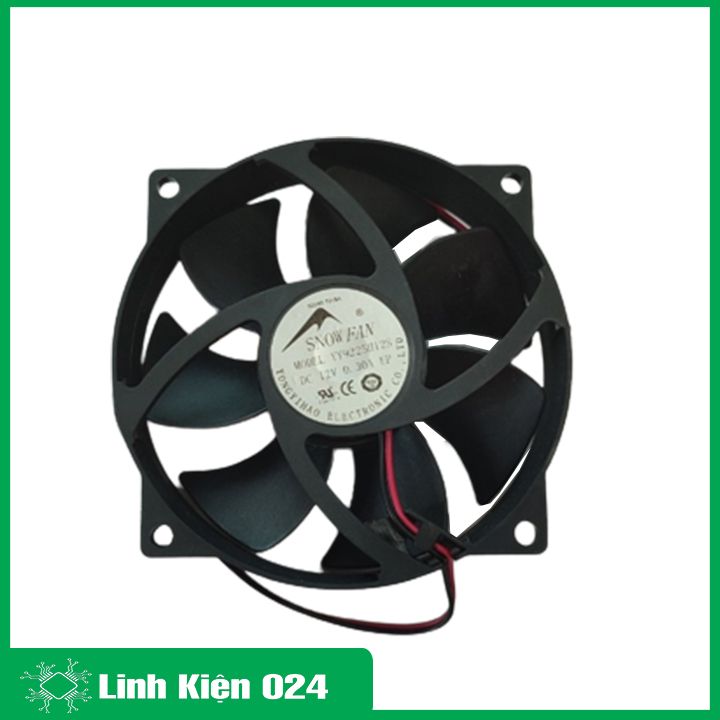 Quạt Tản Nhiệt Tròn 12V 0.3A Kích Thước