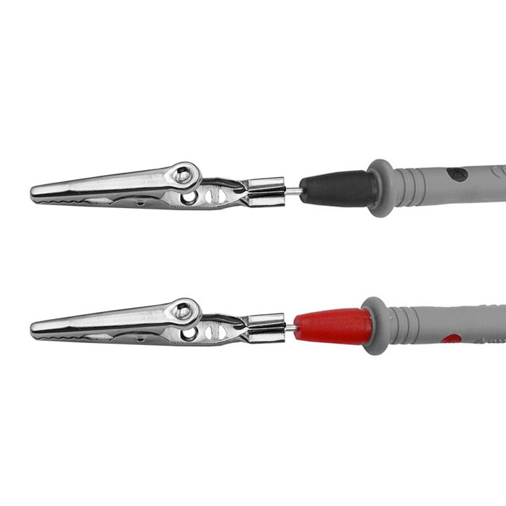 Bộ 2 Đầu Chuyển Que Đo Đồng Hồ Sang Kẹp Cá Sấu 1000V/20A