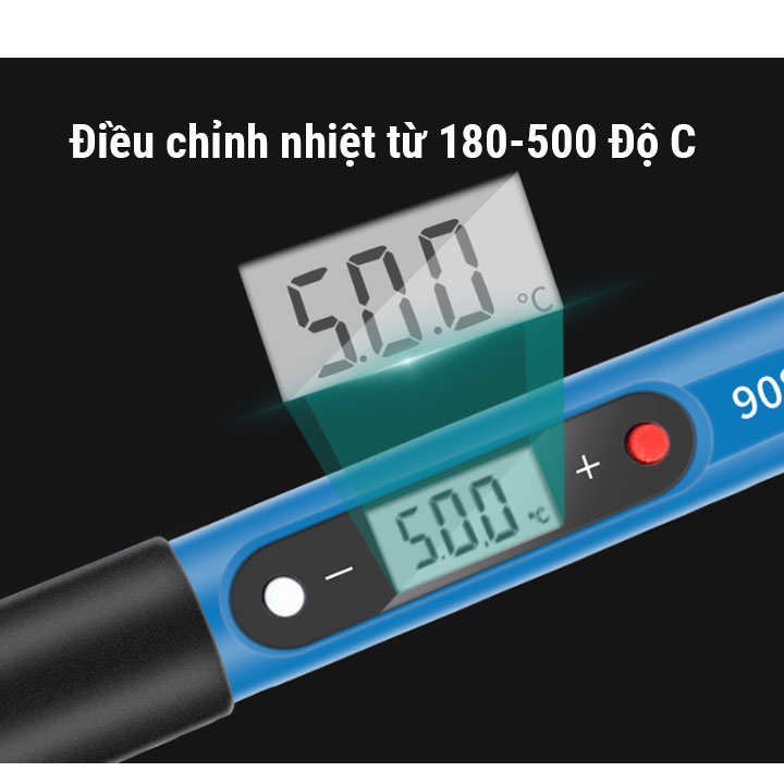 Tay Hàn Điều Chỉnh Nhiệt Độ Hiển Thị LCD SL908S  220VAC-80W