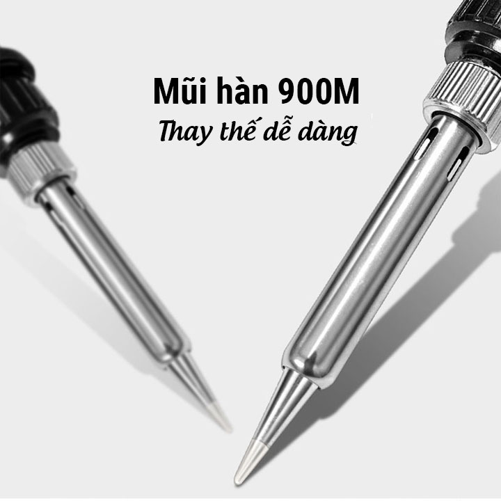 Tay Hàn Điều Chỉnh Nhiệt Độ Hiển Thị LCD SL908S  220VAC-80W