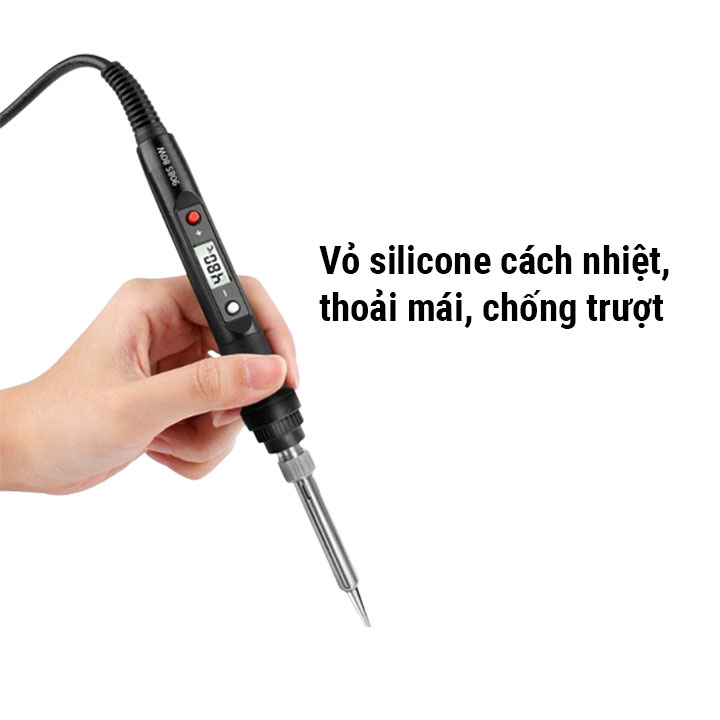 Tay Hàn Điều Chỉnh Nhiệt Độ Hiển Thị LCD SL908S  220VAC-80W